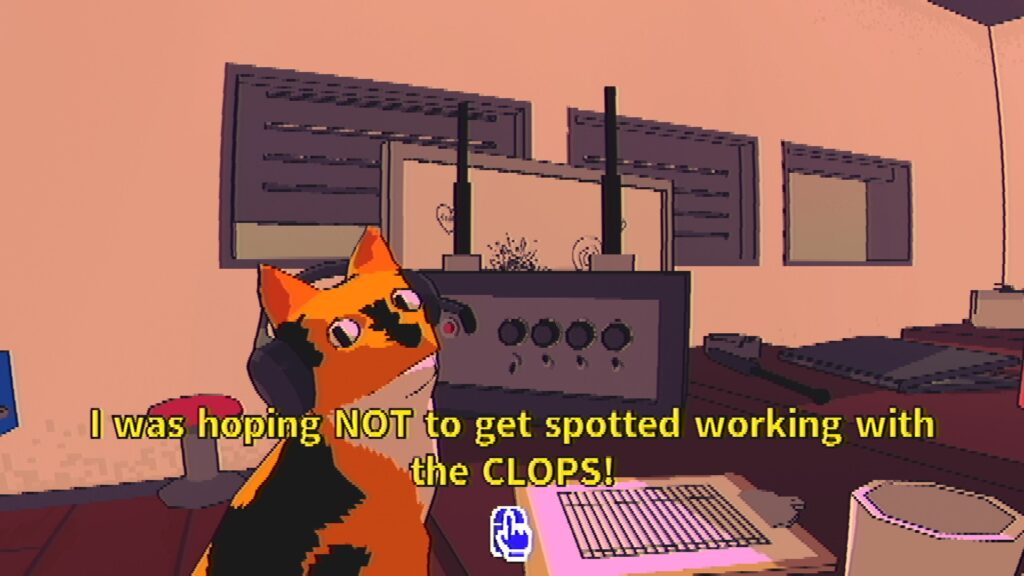 Snitch cat works with the clops in Sludge Life 2