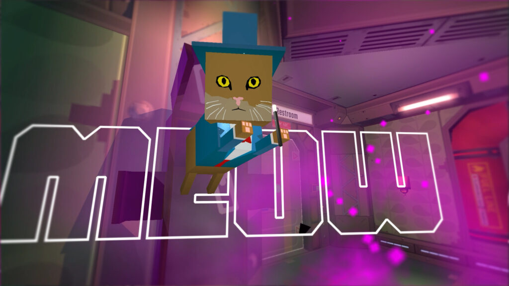 Skin Deep screenshot of a cat leaping forward