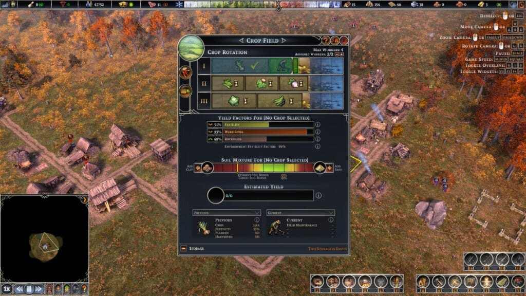 Farthest Frontier: Crop rotation