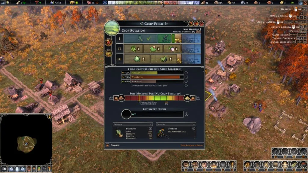 Farthest Frontier: Crop rotation