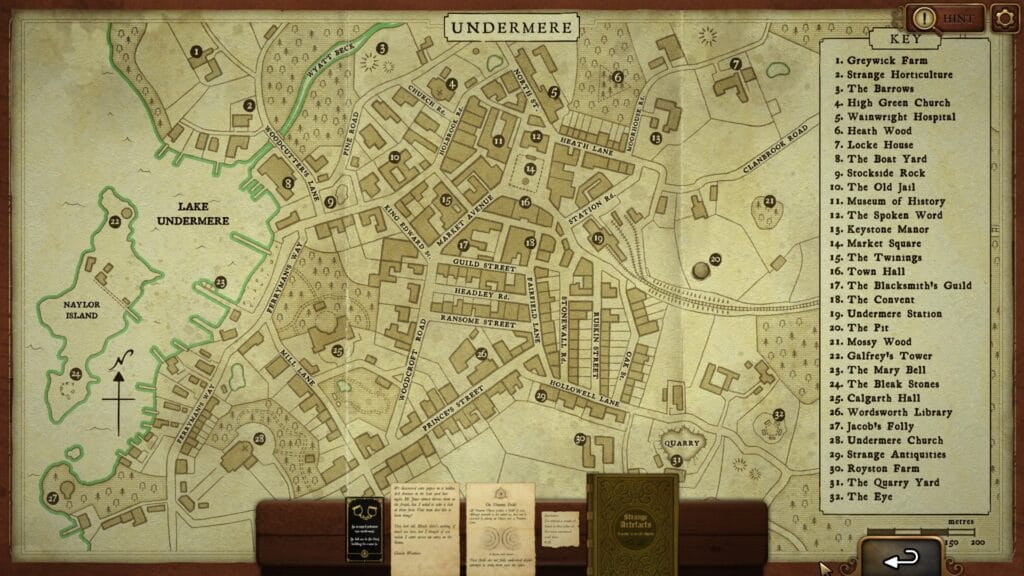 Strange Antiquities: Map