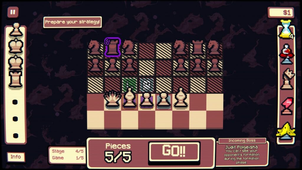 Gambonanza: Starting positions