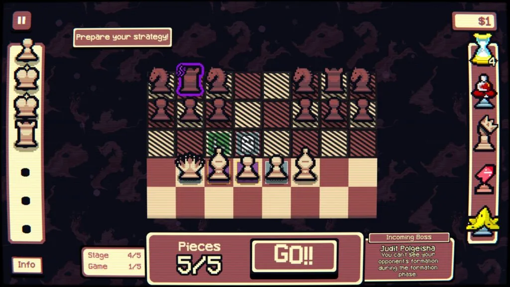 Gambonanza: Starting positions