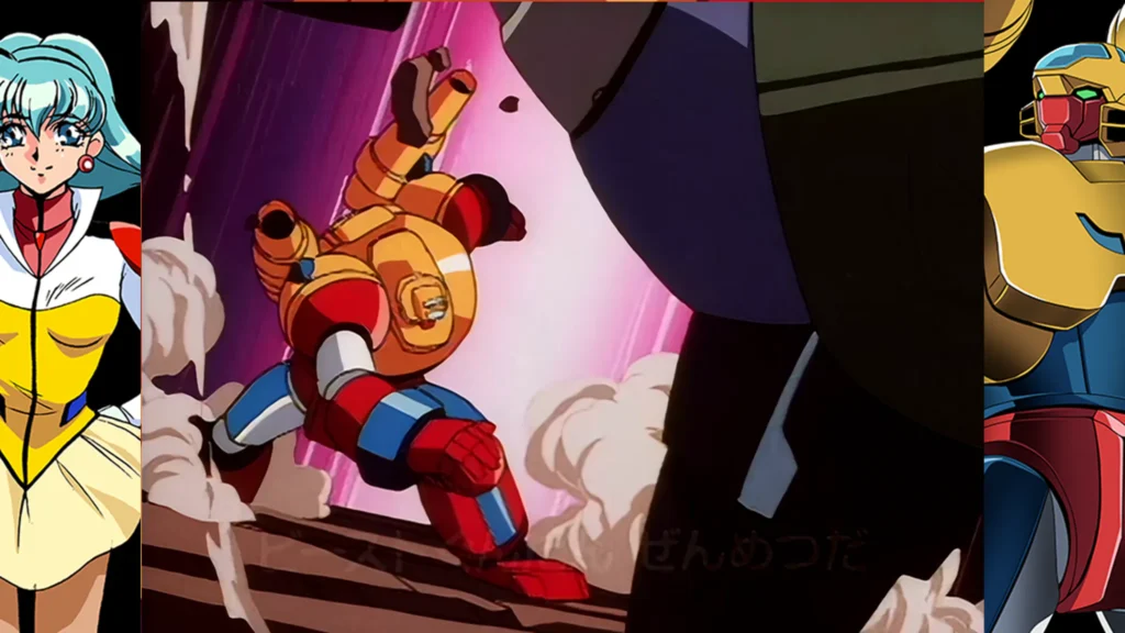 70s style robot anime geppy-x