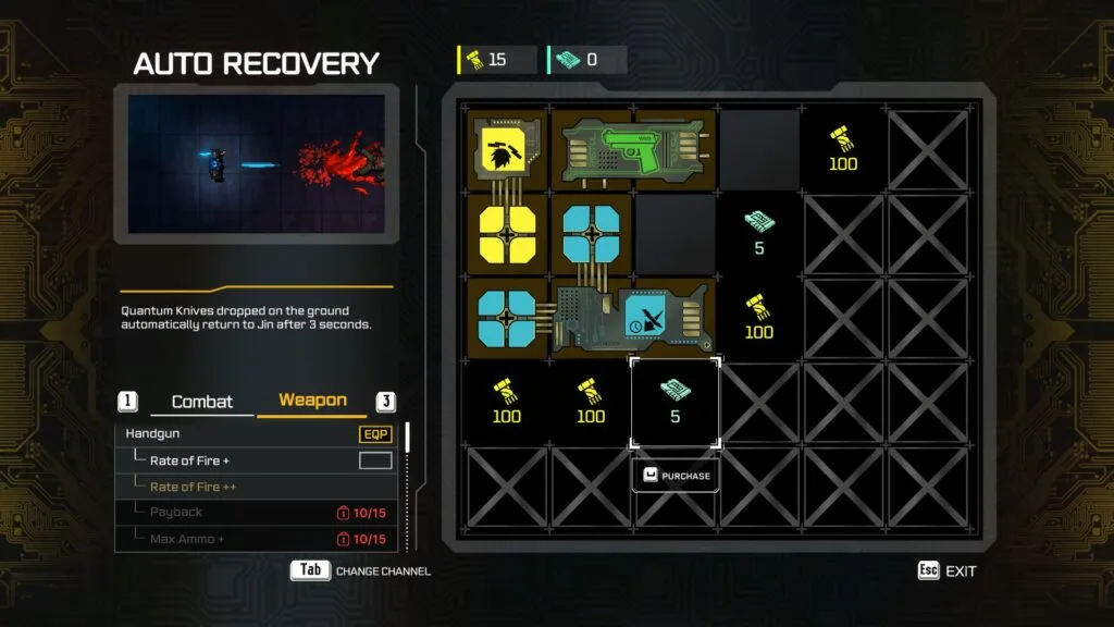 Kusan: Inventory